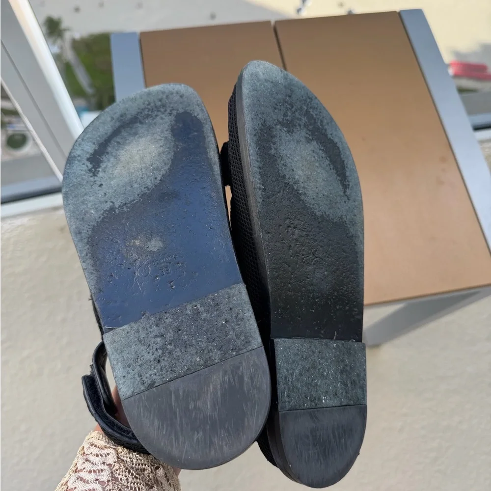 CHANEL 21C DAD CC Logo fabric Sandals with Silver Details